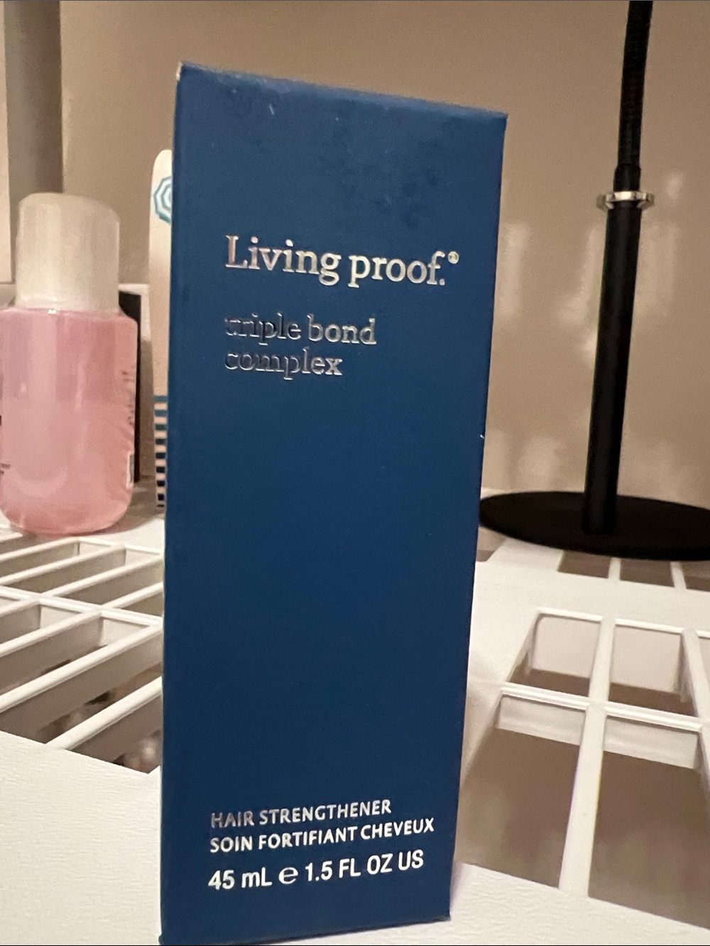 Living Proof Triple Bond Complex Hair Strengthener — Blue Packaging